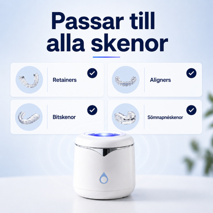 OraPod – Ultraljudsrengörare för tandskenor