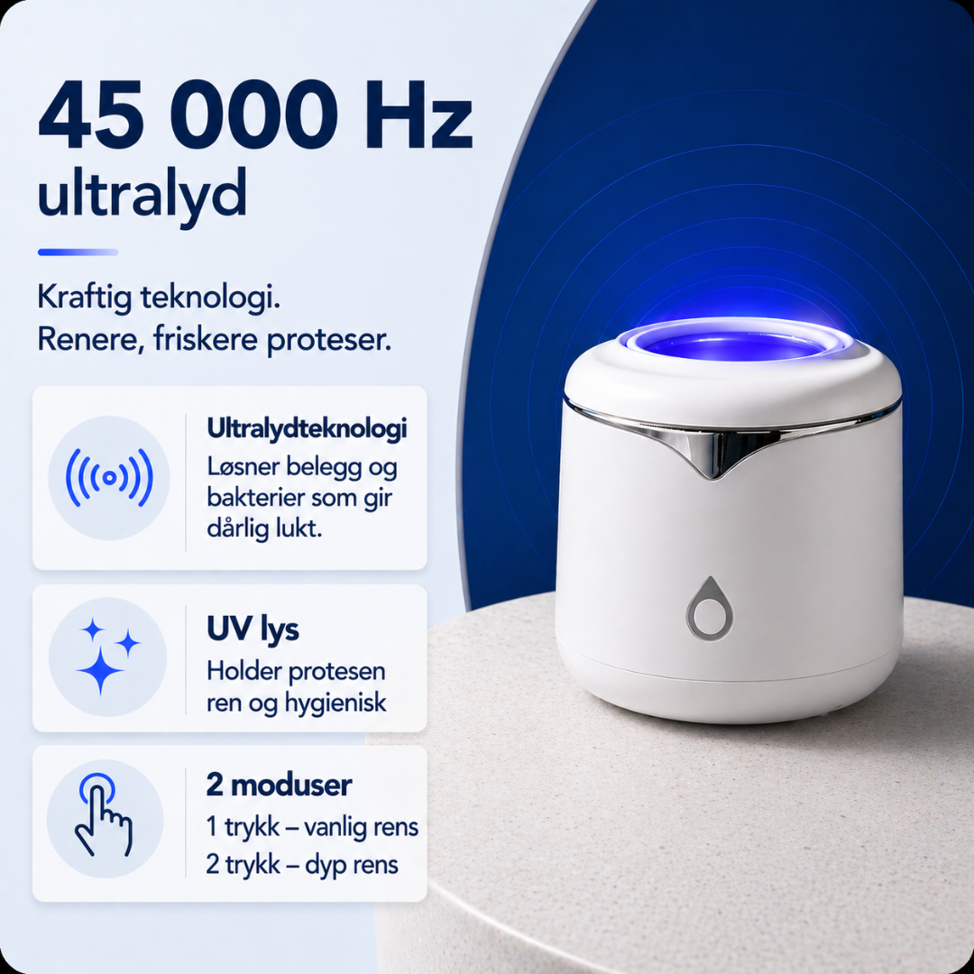 OraPod - Ultralydrens for tannproteser