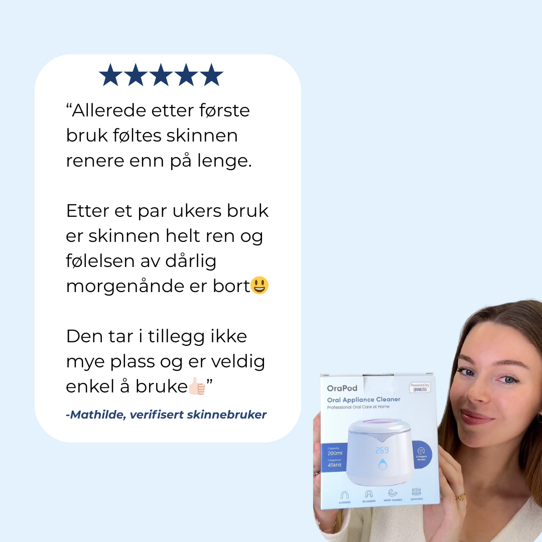OraPod - Nr 1 anbefalte Ultralydrens for tannskinner